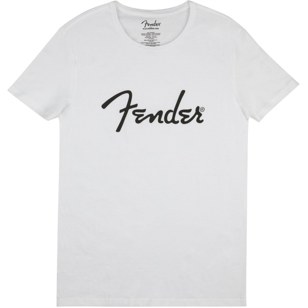 Fender Lifestyle Spaghetti Logo Men's Tee White M 9193010507