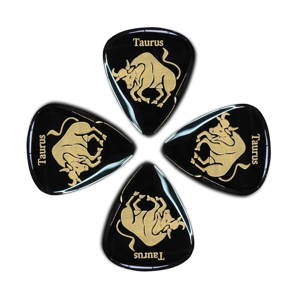 CONFEZIONE 4 PLETTRI TIMBERTONES ZODIAC TORO