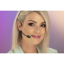 MICROFONO AD ARCHETTO SOUNDSATION VISAGE-C01E BK NERO