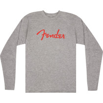 T-Shirt Fender Spaghetti Logo L/S  Heather Gray, S 9192522306