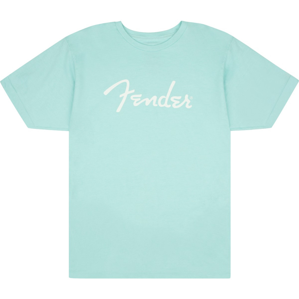 T-Shirt Fender Spaghetti Logo  Daphne Blue, L 9192222506