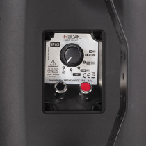 COPPIA DIFFUSORI A PARETE IP-65 HELVIA LIDO-530 WPB NERO