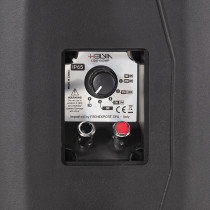 COPPIA DIFFUSORI A PARETE IP-65 HELVIA LIDO-640 WPB NERO