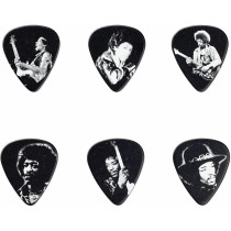 BOX IN METALLO 12 PLETTRI DUNLOP JIMI HENDRIX JHPT06M MEDIUM