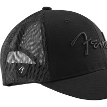 Fender 6 Panel Mesh Back Pick Pocket Hat Black 9122421300