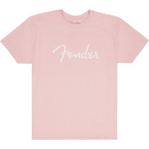 Fender Spaghetti Logo T-Shirt Shell Pink S 9192400306