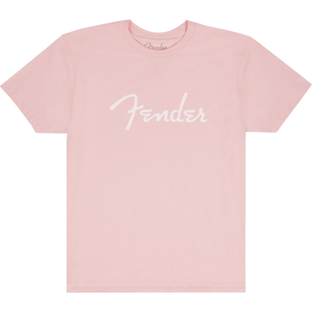 Fender Spaghetti Logo T-Shirt Shell Pink S 9192400306