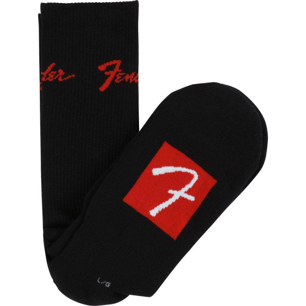 Calzini Fender Logo Stompsock neri taglia L 9100018506
