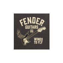 T-Shirt Fender Wings To Fly  Vintage Black, XXL 9192828806