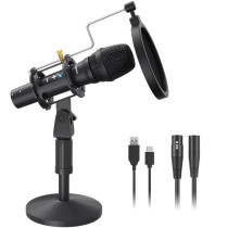 MICROFONO DINAMICO DA TAVOLO USB/XLR MAONO AU-HD300T