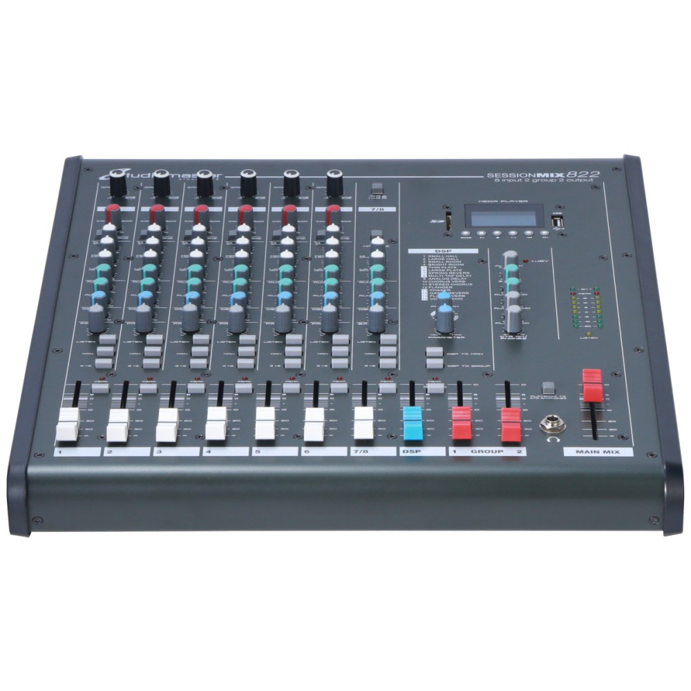 MIXER 8CH STUDIOMASTER SESSIONMIX 822 CON EFF & PLAYER