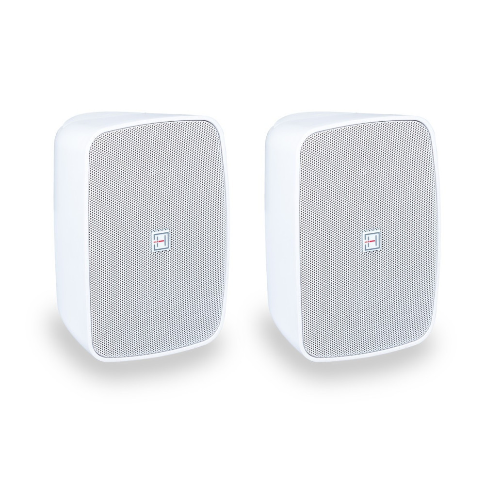 COPPIA DIFFUSORI A PARETE IP-65 4" HELVIA LIVEO-420 PWH BIANCO