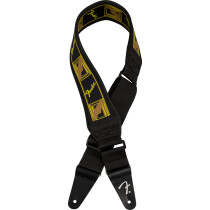 Tracolla Fender Fender Swell Neoprene, Blk/Ylw/Brn Mono, 2.5" 0990694208