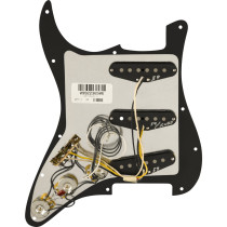 Fender Pre-Wired Strat Pickguard, Pure Vintage '59 w/RWRP Midde, Black 11 Hole PG 0992236506