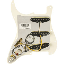Fender Pre-Wired Strat Pickguard, Pure Vintage '59 w/RWRP Midde, Parchment 11 Hole PG 0992236509