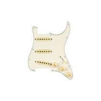 Fender Pre-Wired Strat Pickguard, Pure Vintage '65 w/RWRP Midde, Parchment 11 Hole PG 0992237509