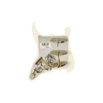 Fender Pre-Wired Strat Pickguard, Pure Vintage '65 w/RWRP Midde, Parchment 11 Hole PG 0992237509