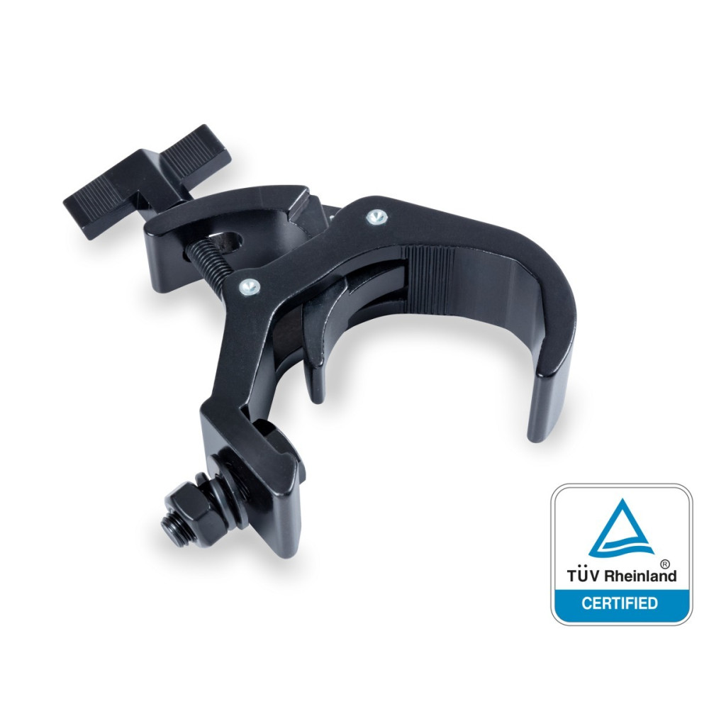 MORSETTO CENTOLIGHT CLCR- 60100B IN ALLUMINIO NERO SGANCIO RAPIDO DA 38 - 60 MM 100 KG