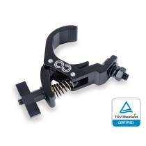 MORSETTO CENTOLIGHT CLCR- 6080B IN ALLUMINIO NERO SGANCIO RAPIDO DA 38 - 60 MM 80 KG