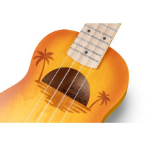 UKULELE SOPRANO SOUNDSATION MAUI ETCHED S-YW
