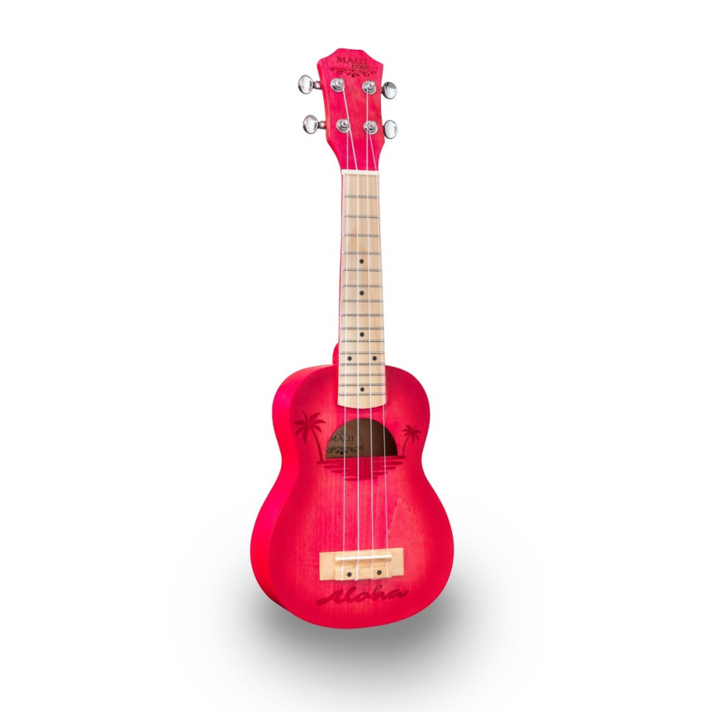 UKULELE SOPRANO SOUNDSATION MAUI ETCHED S-RD