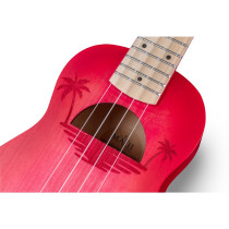 UKULELE SOPRANO SOUNDSATION MAUI ETCHED S-RD