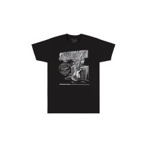 T-shirt Fender 9101292497 Stratocaster 70th Anniversary, Tee, Black, M