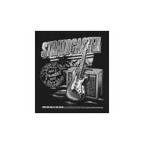 T-shirt Fender 9101292697 Stratocaster 70th Anniversary, Tee, Black, XL