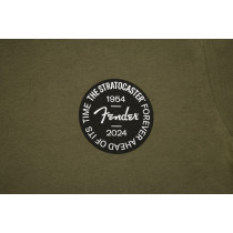 T-shirt Fender 9101293897 Stratocaster 70th Anniversary Badge Tee, Olive, XXL