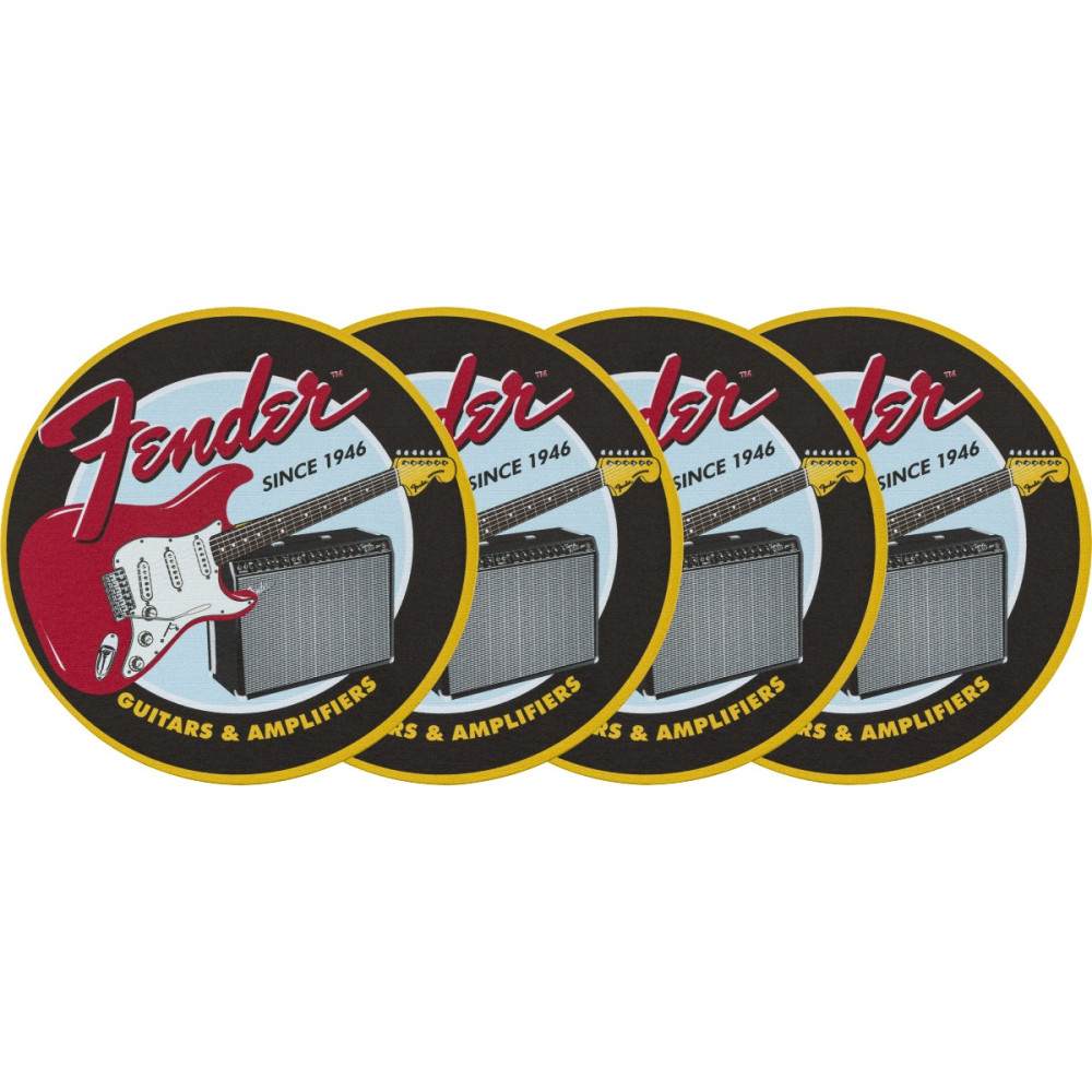 Sottobicchieri Fender 9106110000 Fender 1946 Guitars & Amps Coaster Set