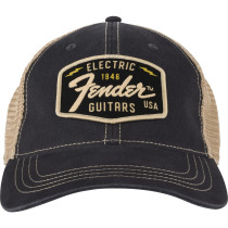 Cappello Fender 9122421203  Transition Logo Patch Hat, Black/Stone One Size