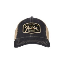 Cappello Fender 9122421203  Transition Logo Patch Hat, Black/Stone One Size