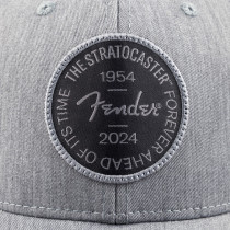 Cappello Fender 9122421501 Stratocaster 70th Anniversary Badge Hat, Gray Heather, One Size