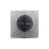 Cappello Fender 9122421501 Stratocaster 70th Anniversary Badge Hat, Gray Heather, One Size