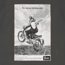 T-shirt Fender 9194132306 Vintage Ad Biker Tee, Graphite, S