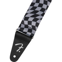 Tracolla Fender Wavy Checkerboard Polyester Strap, Gray 0990637248