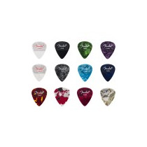 Plettri Fender 351 Dotted Celluloid Picks, 12-Pack, Thin 1980200100