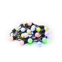 G45 Bulbs Strings 20 RGB LED - black