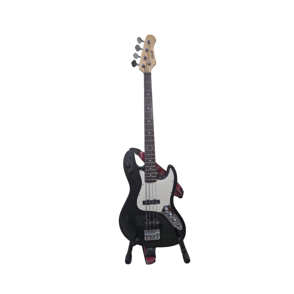 BASSO 4 CORDE STAGG CON BORSA, TRACOLLA FENDER - Usato