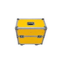 FLIGHT CASE CON RUOTE 63x31xH73cm DOPPIO SCOMPARTO E NEL COPERCHIO SUPERIORE - Usato