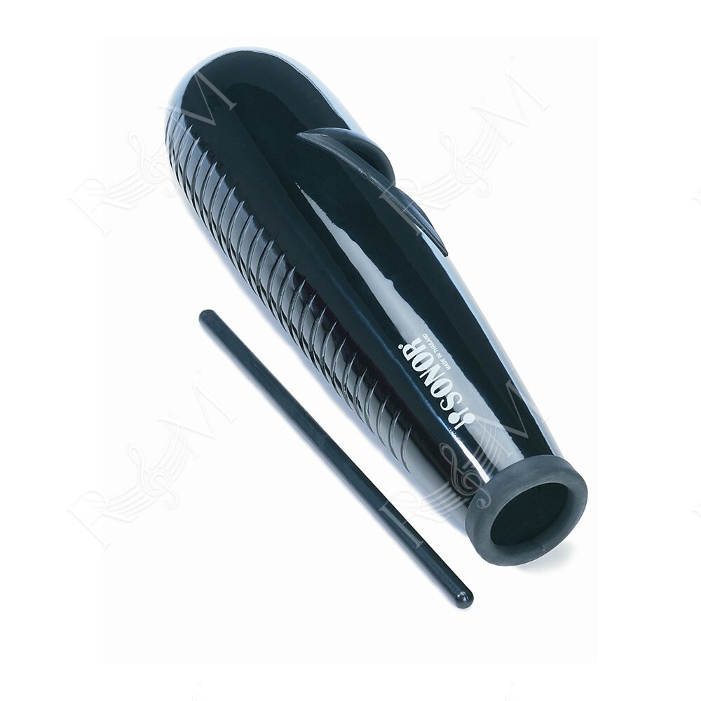 FGLB Fiberglass Guiro Large Soft Black