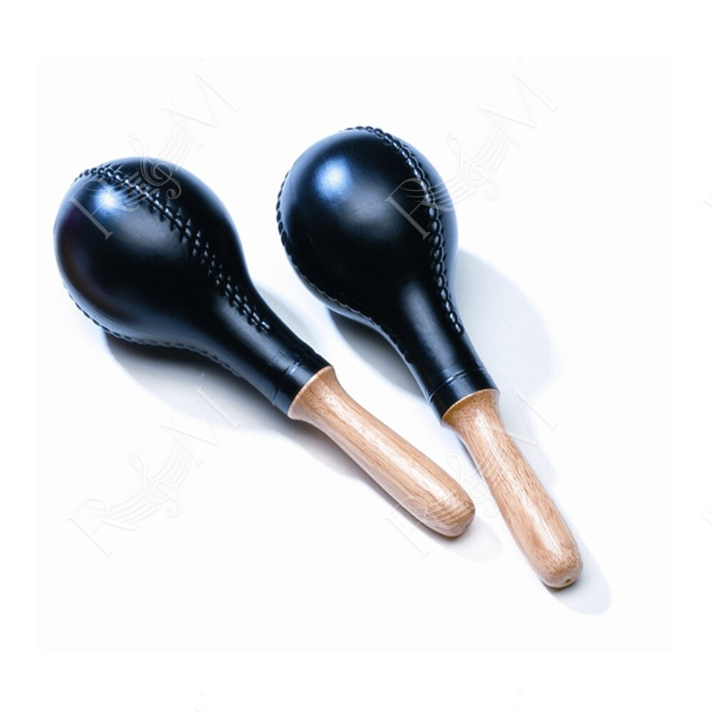 GMP Maracas in plastica e legno Global - Nero