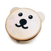 Tamburello da 8” per Bambini a testa d’Orso