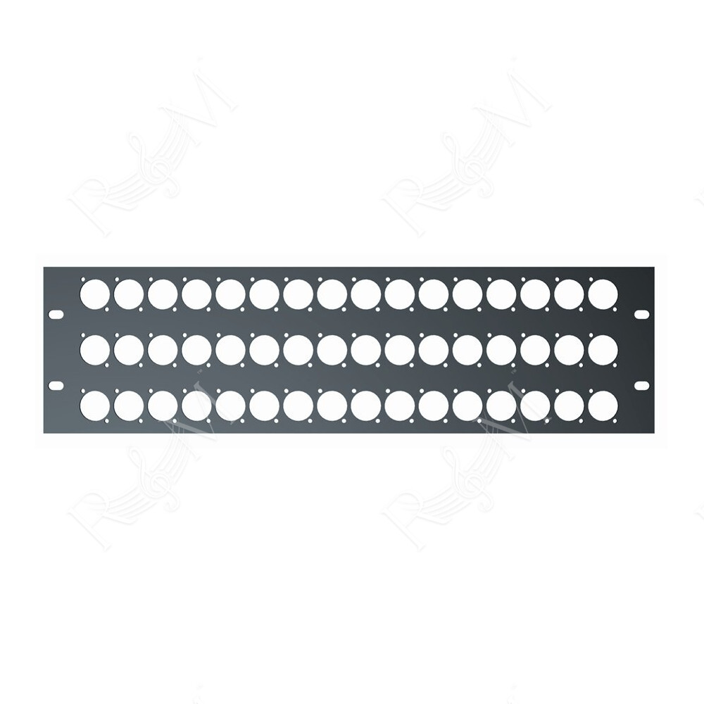 RS/297 Pannello Rack 19" Preforato da 3 Unità