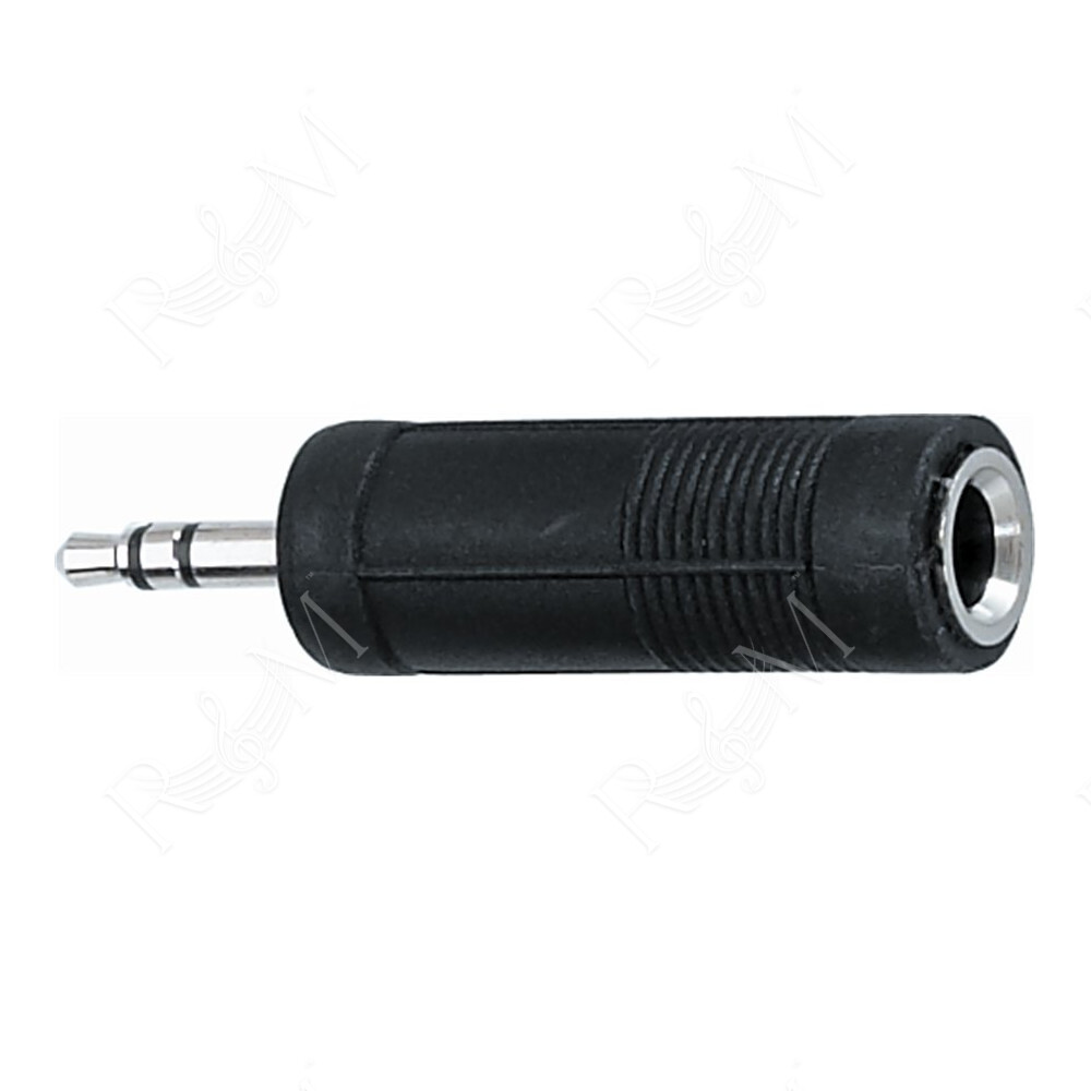 AD/16 Adattatore miniJack TRS Stereo 3.5/Presa Jack TRS Stereo 6.3