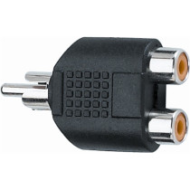 AD/270 Adattatore Spina Phono RCA/2x Presa Phono RCA
