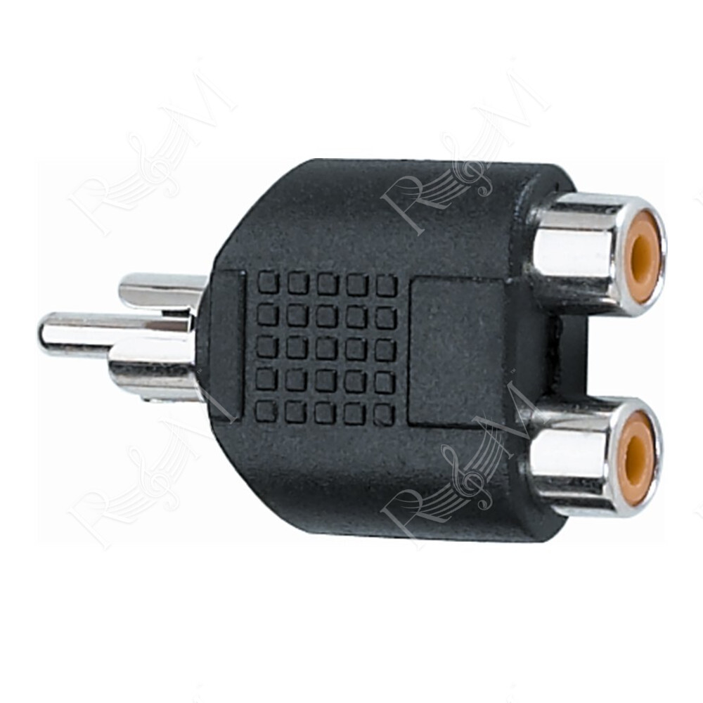 AD/270 Adattatore Spina Phono RCA/2x Presa Phono RCA