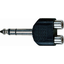 AD/272 Adattatore Jack TRS Stereo 6.3/2x Presa Phono RCA