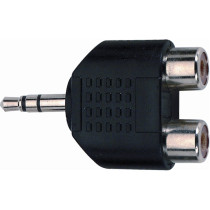 AD/273 Adattatore miniJack TRS Stereo 3.5/2x Presa Phono RCA