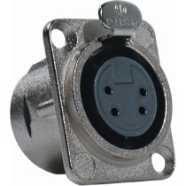 NC/346-K XLR 4 poli femmina da pannello